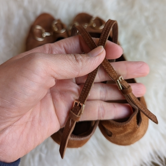 GUCCI Horsebit Wedge Espadrille Sandals - Picture 11 of 15